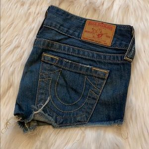 True religion Jean shorts: Bobby cut-off